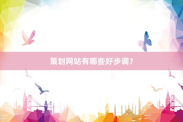策划网站有哪些好步调?