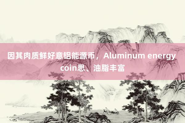 因其肉质鲜好意铝能源币,Aluminum energy coin思、油脂丰富